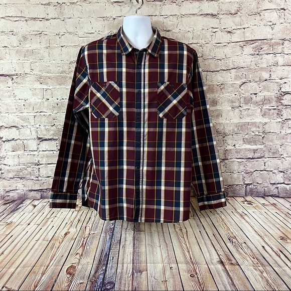 Levi Strauss Red Check Button Long Sleeve Shirt - Picture 1 of 12